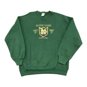 Vintage Notre Dame Fighting Irish Embroidered Crewneck Sweater